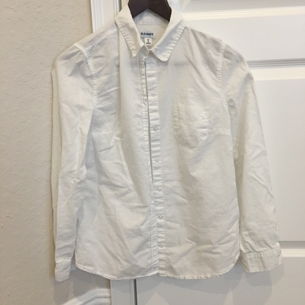 Old Navy White Oxford Button Shirt